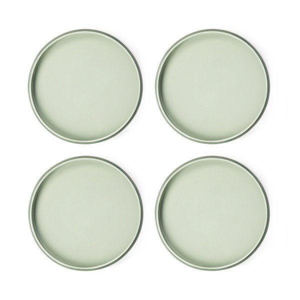 Zielone kamionkowe talerze zestaw 4 szt. ø 22 cm Aura Rondo – Bonami Selection