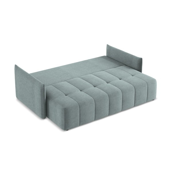 Niebieska rozkładana/ze schowkiem sofa 225 cm Moku – Makamii-image-3