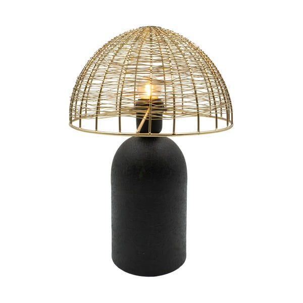 Lampa stołowa w czarno-złotym kolorze (wysokość 36 cm) – Antic Line