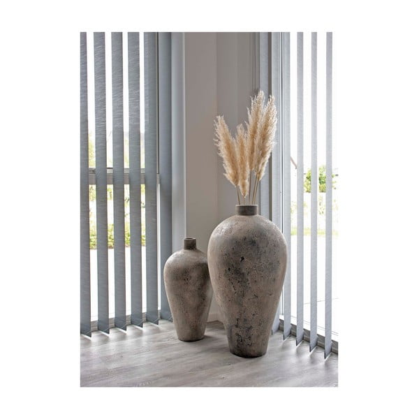 Brązowy wysoki wazon z terakoty Corvo – House Nordic-image-1