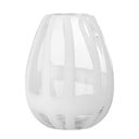Biały szklany ręcznie wykonany wazon (wysokość 18 cm) Cosmin – Bloomingville