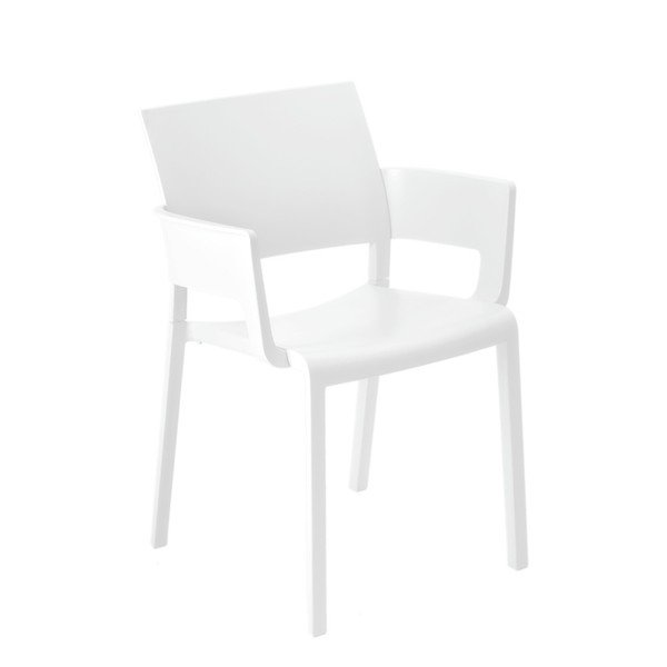 Zestaw 2 białych foteli ogrodowych Resol Fiona-image-1