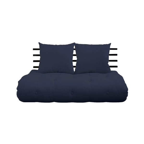 Sofa rozkładana z ciemnoniebieskim obiciem Karup Design Shin Sano Black/Navy