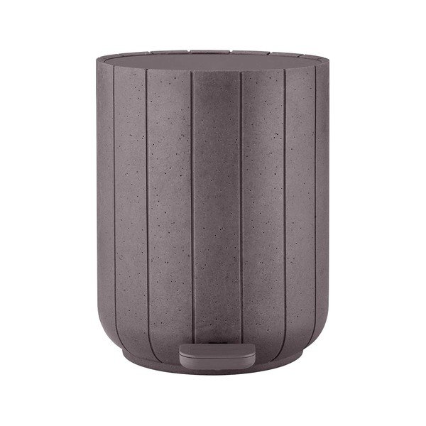 Ciemnoszary kosz na śmieci z pedałem z żywicy polimerowej 3 l Kua – Blomus