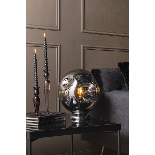 Szary szklany świecznik PT LIVING Swirl, wys. 17 cm-image-1