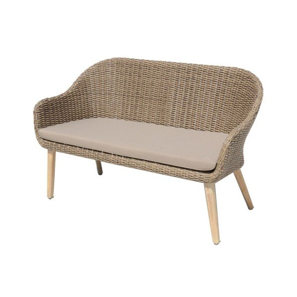 Brązowy drewniany fotel ogrodowy Pueblo – Garden Pleasure-image-1