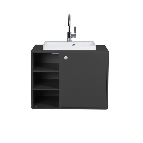 Ciemnoszara szafka pod umywalkę 80x62 cm Color Bath – Tom Tailor