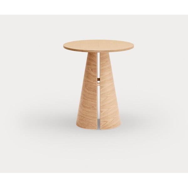 Naturalny okrągły stół w dekorze dębu ø 65 cm Cep – Teulat-image-4