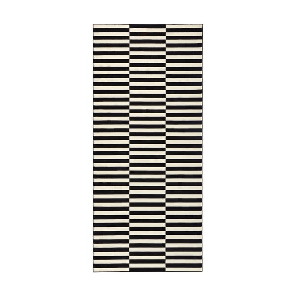 Czarno-biały chodnik Hanse Home Gloria Panel, 80x300 cm