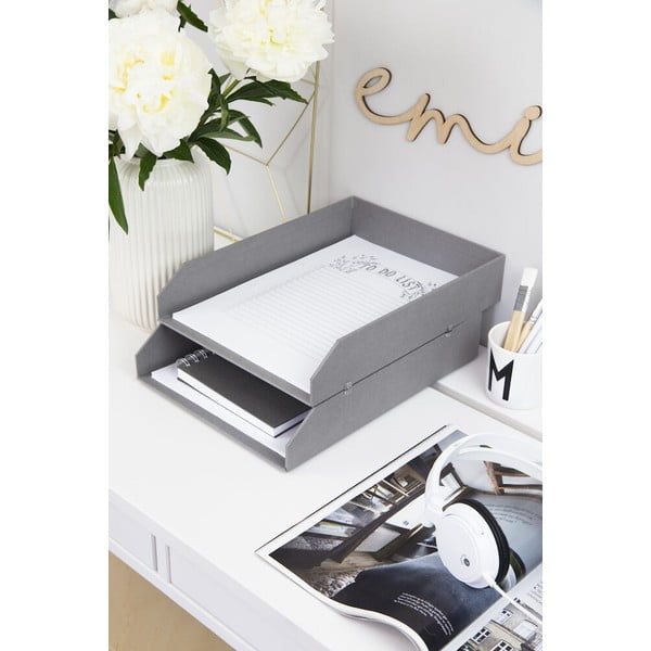 Kartonowe organizery na dokumenty  zestaw 2 szt. Hakan – Bigso Box of Sweden-image-1