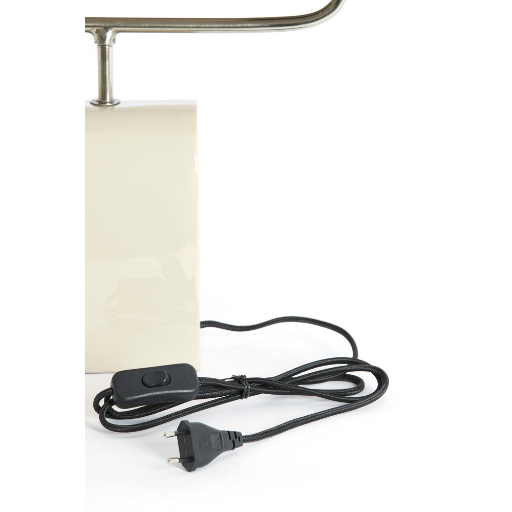 Kremowa metalowa lampa stołowa (wysokość 38 cm) Cardona – Light & Living (zdjęcie 10)