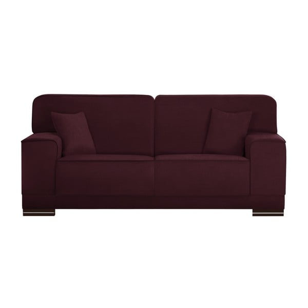 Burgundowa sofa 2-osobowa L'Officiel Interiors Cara