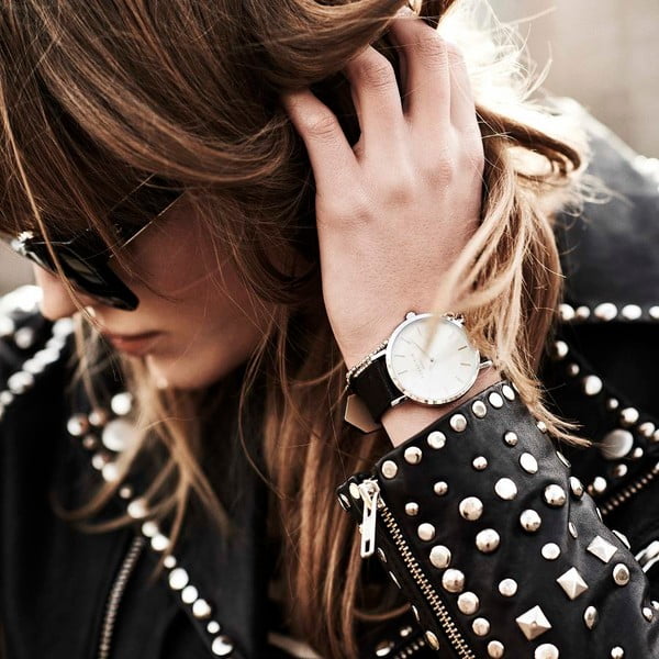 Biało-zielony zegarek damski Rosefield - The Bowery-image-4