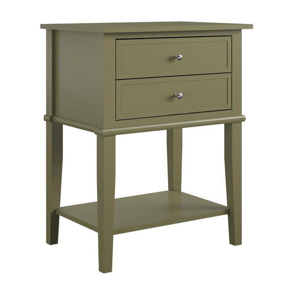 Szafka nocna w kolorze khaki Franklin – Støraa