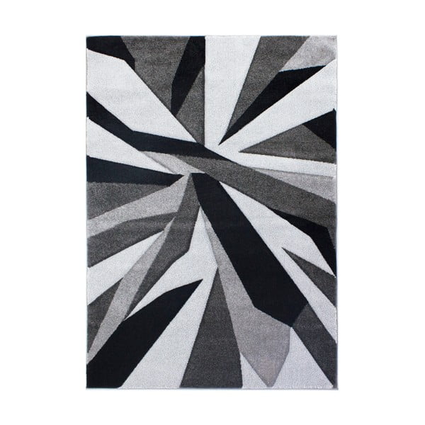 Czarno-szary dywan Flair Rugs Shatter Black Grey, 120x170 cm