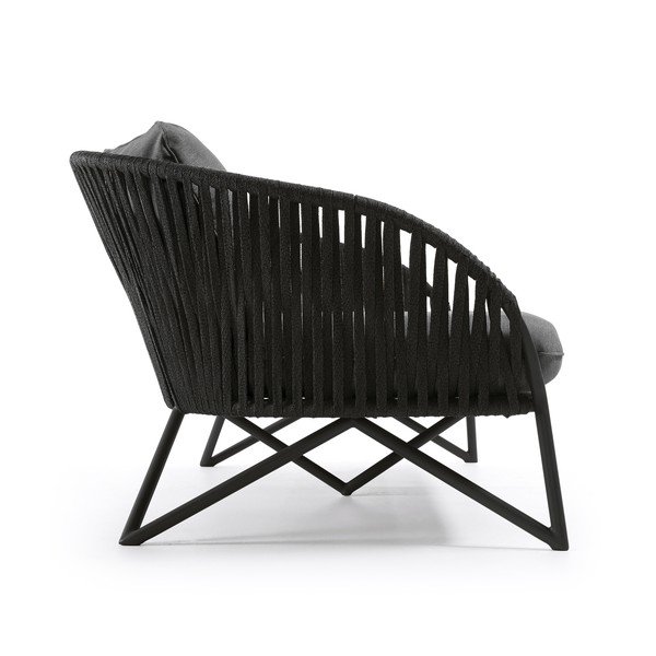 Czarna sofa ogrodowa Kave Home Branzie-image-3