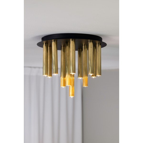 Lampa sufitowa z metalowym kloszem w kolorze czarno-złotym 35x29 cm Gocce – Markslöjd-image-1