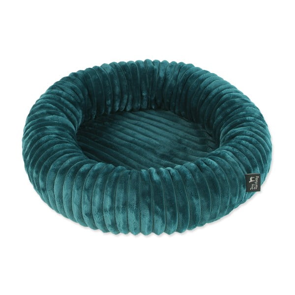 Ciemnozielone legowisko dla psów ø 60 cm Dog Fantasy Stripe – Plaček Pet Products