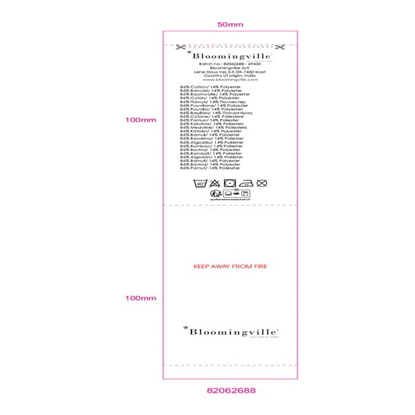 Niebieski koc 130x160 cm Nevine – Bloomingville-image-4