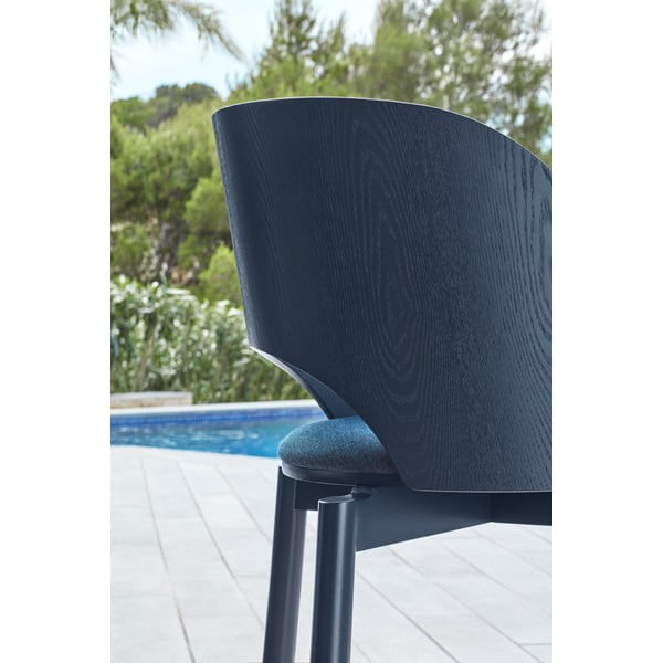 Niebieski tapicerowany fotel jadalniany Dam – Teulat-image-2