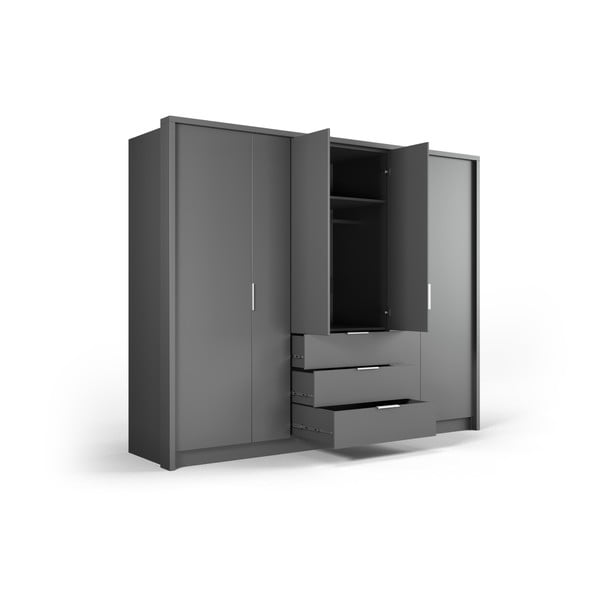 Szara szafa 255x217 cm Wells – Cosmopolitan Design-image-3