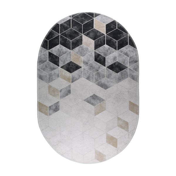 Biało-szary dywan odpowiedni do prania 80x120 cm – Vitaus
