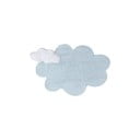 Jasnoniebieski bawełniany dywan dziecięcy tkany ręcznie odpowiedni do prania 110x170 cm Puffy Dream – Lorena Canals