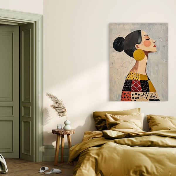 Obraz z ręcznie malowanymi elementami 70x100 cm Mae – Styler-image-4