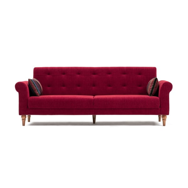 Czerwona sofa rozkładana Balcab Home Gina