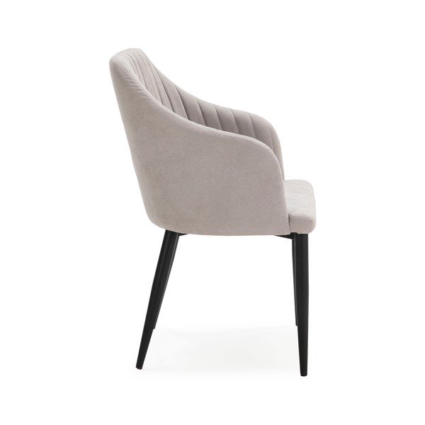 Jasnoszare tapicerowane fotele jadalniane zestaw 2 szt. Nadi – Marckeric-image-4