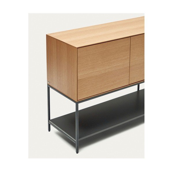 Niska komoda w dekorze dębu 97,5x80 cm Vedrana – Kave Home-image-4