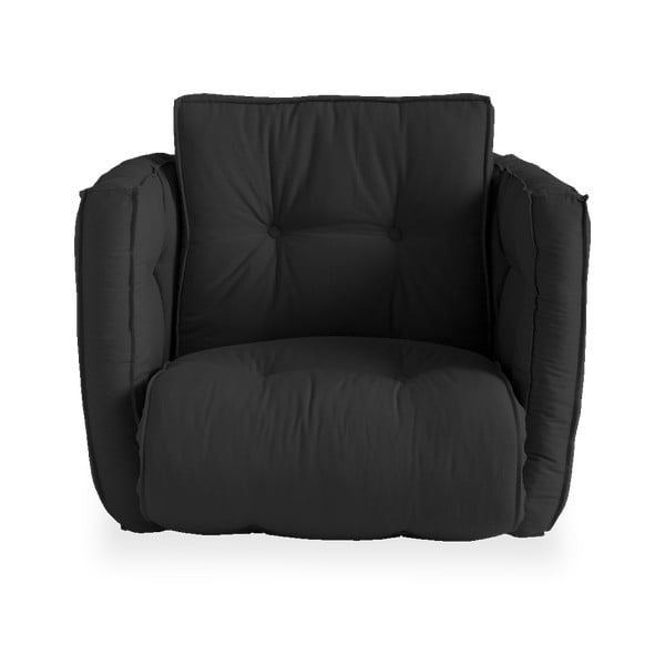 Rozkładany fotel z ciemnoszarym obiciem Karup Design Dice Dark Grey