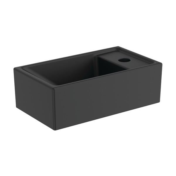 Ceramiczna umywalka w kolorze matowej czerni 37x21 cm i.Life S – Ideal Standard-image-2