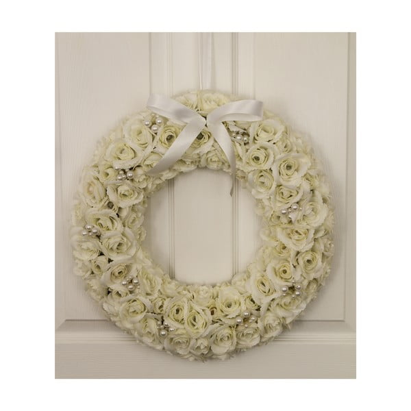 Wieniec ślubny z lampkami LED Pearl Wreath