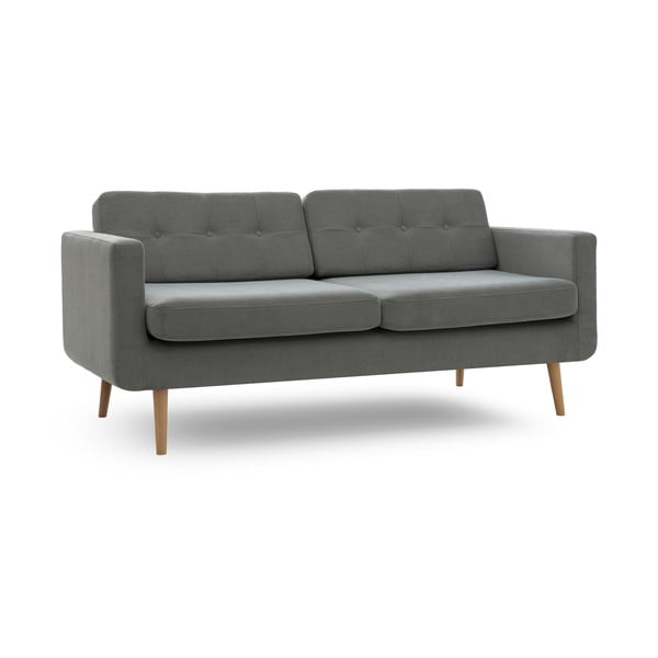 Sofa trzyosobowa VIVONITA Sondero Light Grey, naturalne nogi-image-1