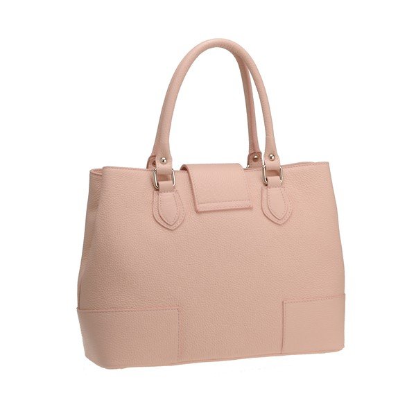 Pudrowa skórzana torebka Florence Bags Tabit-image-2