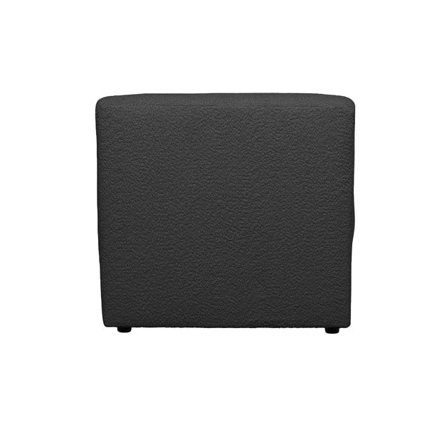 Antracytowy moduł sofy z materiału bouclé (moduł środkowy) Coco  – WOOOD-image-4