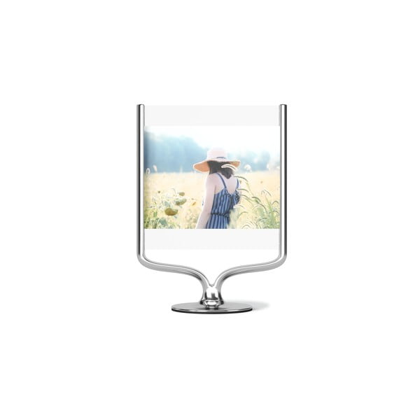 Metalowa ramka stojąca w kolorze srebra 18x25 cm Wishbone – Umbra-image-4