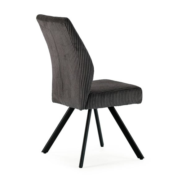 Ciemnoszare sztruksowe krzesła zestaw 2 szt. Anibal – Marckeric-image-4