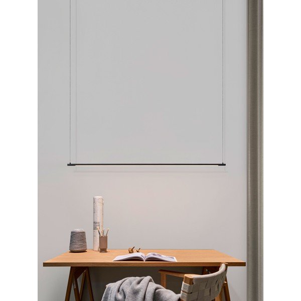 Aluminiowa lampa wisząca LED w kolorze matowej czerni Elettra – Nova Luce-image-1