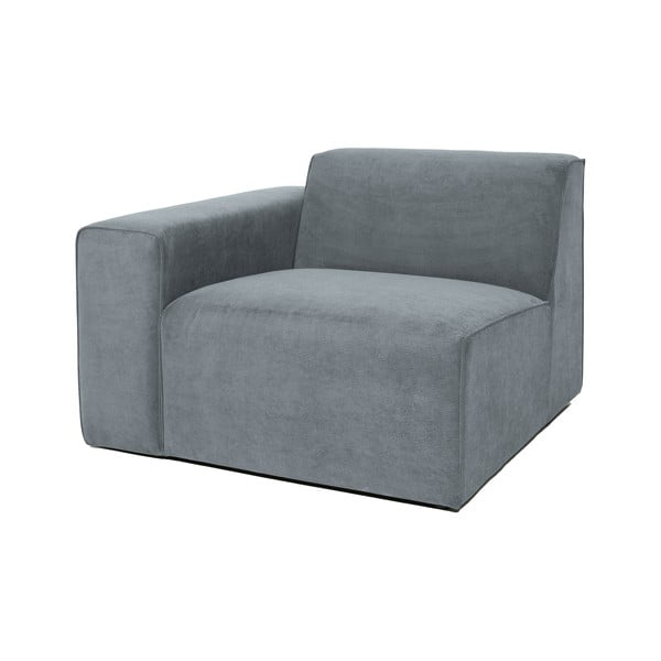 Szary sztruksowy moduł sofy (lewostronny) Sting – Scandic-image-1