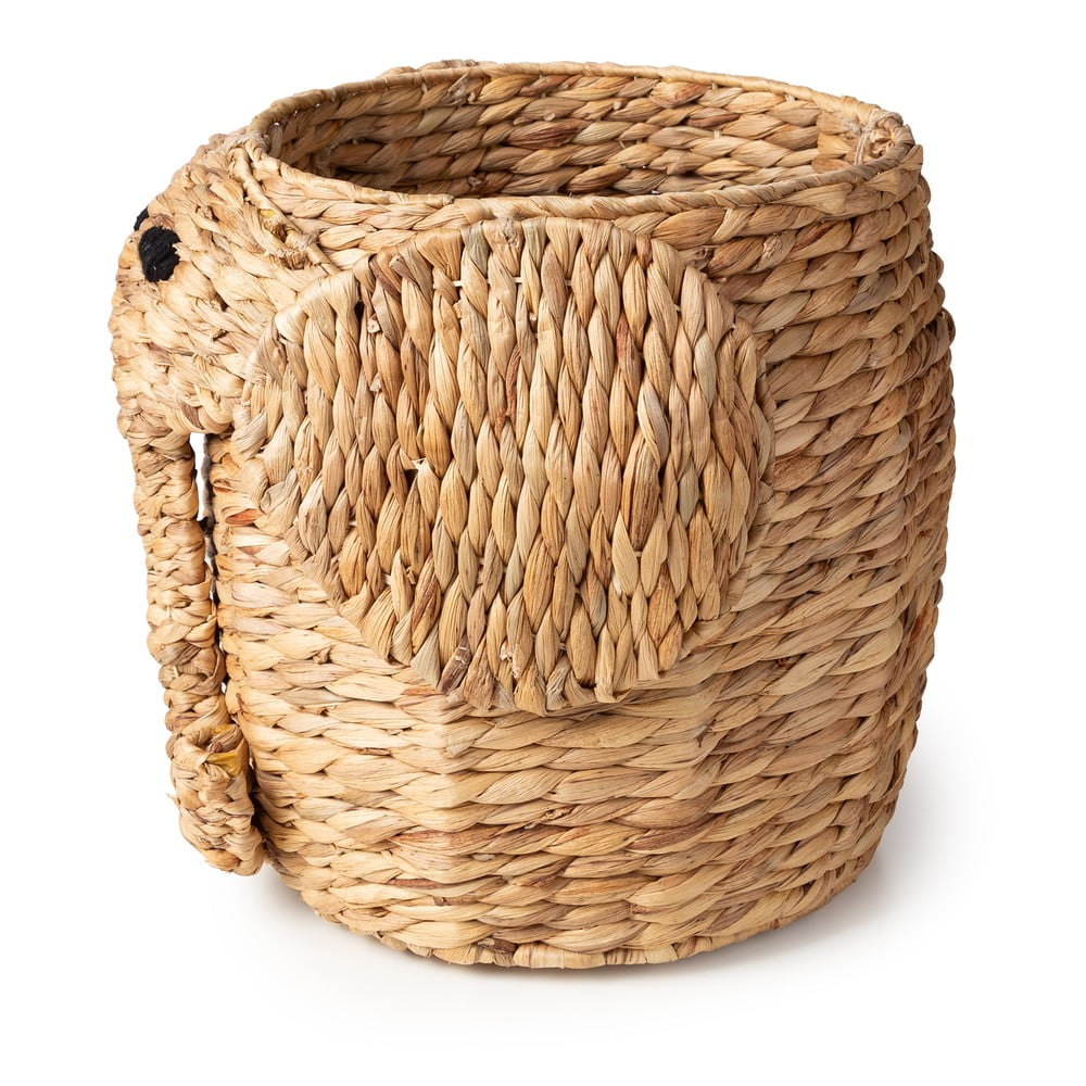 Dziecięcy kosz na zabawki z hiacyntu wodnego w naturalnym kolorze ø 30x35 cm Elephant – Compactor (zdjęcie 9)