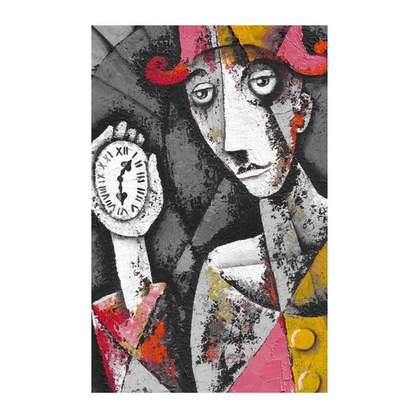 Obraz na płótnie Man with Clock, 70 x 45 cm