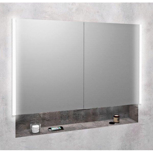 Szara szafka łazienkowa 105,5x70 cm Integra – Sapho