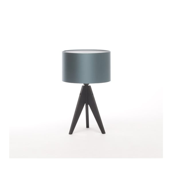 Niebieska lampa stołowa 4room Artist, czarna lakierowana brzoza, Ø 25 cm