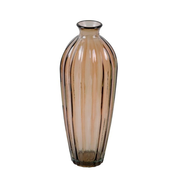 Przydymiony wazon ze szkła z recyklingu Ego Dekor Etnico, wys. 28 cm