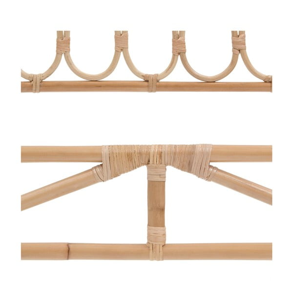 Rattanowy zagłówek w naturalnym kolorze 90x110 cm Caterina – Kave Home-image-1