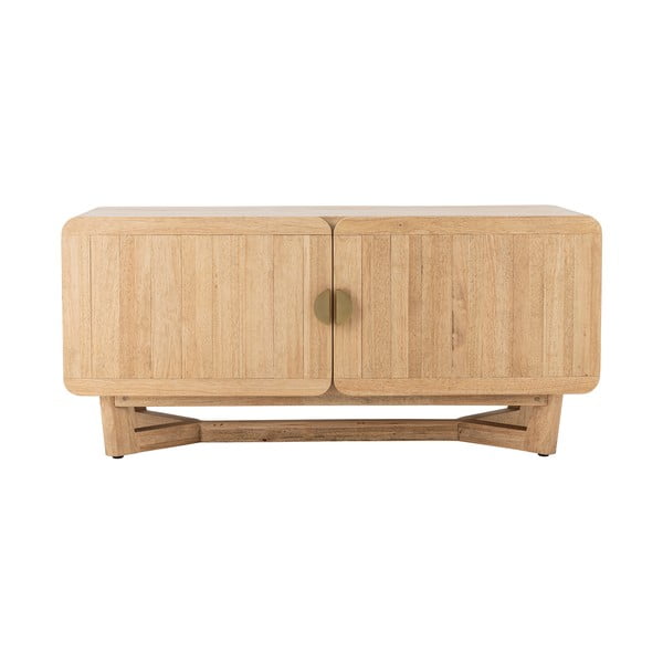 Komoda z litego drewna kauczukowego w naturalnym kolorze 120x55x45 cm Serrone – Bloomingville