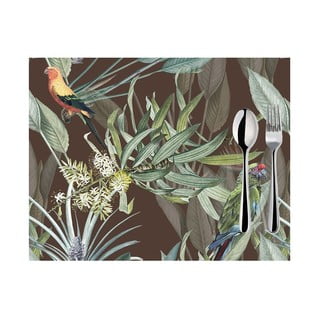 Zestaw 2 brązowych mat stołowych Mike & Co. NEW YORK Jungle Birds, 33x45 cm
