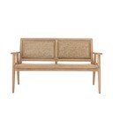 Sofa ogrodowa z litego drewna w naturalnym kolorze Sorrento – Bloomingville